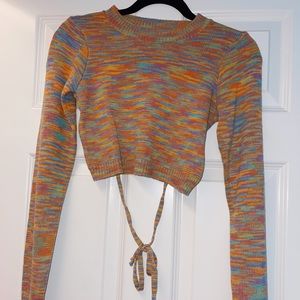 Edikted Medina Open Back Sweater Top